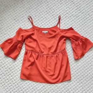 1.State Cold Shoulder Blouse